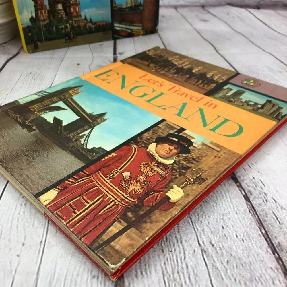 vintage books let's travel in England and soviet union 1961